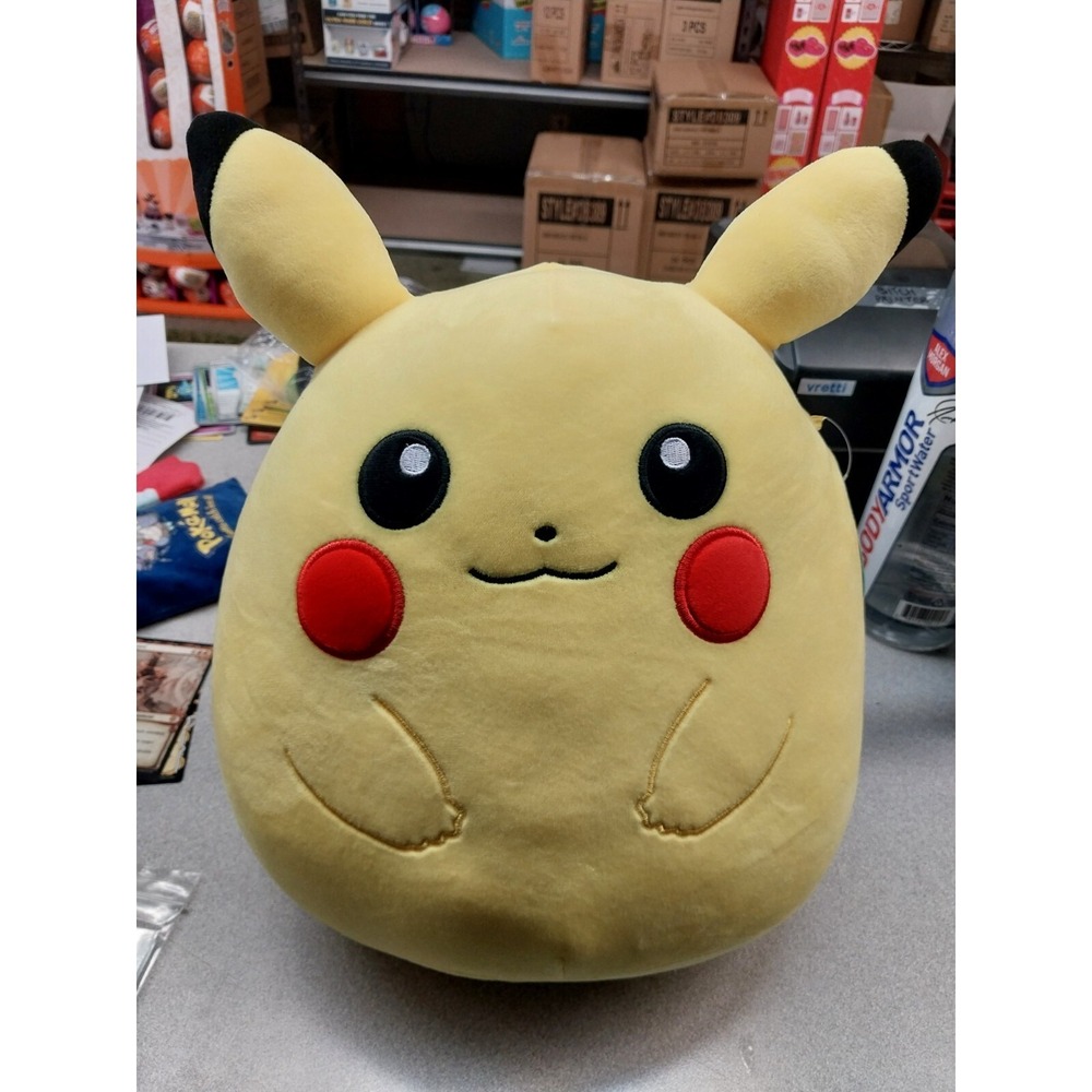 Squishmallows Pokemon Pikachu Stuffed Animal Plush Toy 10'' (Pikachu)